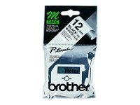 Brother M-K231SBZ - Černá na bílé - Role (1,2 cm x 4 m) 1 kazeta/y blistr - nelaminovaná páska - pro P-Touch PT-55, PT-65, PT-75, PT-80, PT-85, PT-BB4, PT-M95
