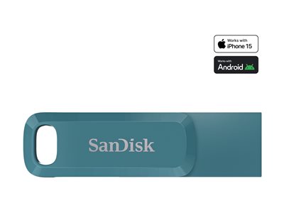SanDisk Ultra Dual Drive Go - Jednotka USB flash - 512 GB - USB 3.2 Gen 1 / USB-C - navagio bay