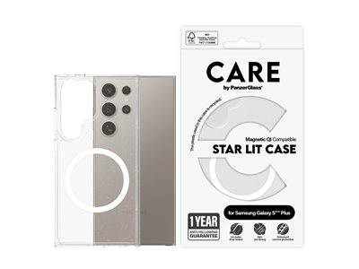 CARE by PanzerGlass Urban Combat - Zadní kryt pro mobilní telefon - termoplastický polyuretan (TPU), polykarbonát - bílá, hvězdné světlo - pro Samsung Galaxy S25 Ultra