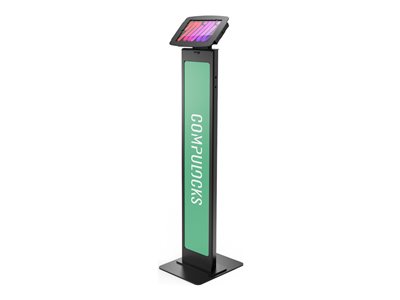 Compulocks iPad Mini 8.3  Space Enclosure Brandable Floor Stand - Montážní sada (stojan, kryt) - pro tablet - brandable - uzamykatelný - vysoce kvalitní hliník - černá - velikost obrazovky: 8.3  - mon