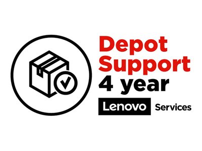 Lenovo Depot/Customer Carry-In Upgrade - Prodloužená dohoda o službách - náhradní díly a práce (pro systém s roční zárukou depo nebo carry-in) - 4 let (z původního data zakoupení vybavení) - pro Think
