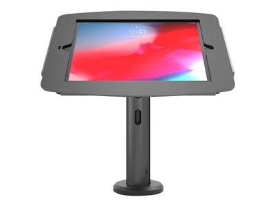 Compulocks iPad Pro 12.9  (3 - 6th Gen) Space Enclosure Tilting Stand 4  - Montážní sada (kryt, tyčový stojan) - pro tablet - uzamykatelný - vysoce kvalitní hliník - černá - velikost obrazovky: 12.9