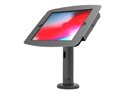Compulocks iPad 10.2  Space Enclosure Tilting Stand 4  - Montážní sada (kryt, tyčový stojan) - pro tablet - uzamykatelný - vysoce kvalitní hliník - černá - velikost obrazovky: 10.2  - upevnitelné na s