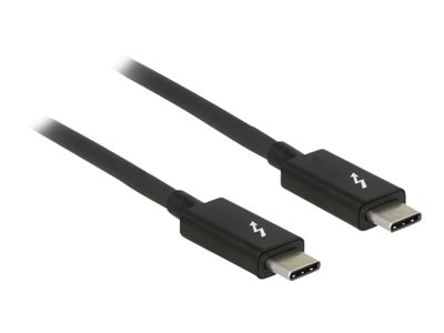 DELOCK 84845 Delock kabel Thunderbolt 3 M/M 1m Black