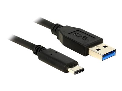 Delock Kabel SuperSpeed USB 10 Gbps (USB 3.1, Gen 2) Typ A samec > USB Type-C™ samec 0,5 m černý