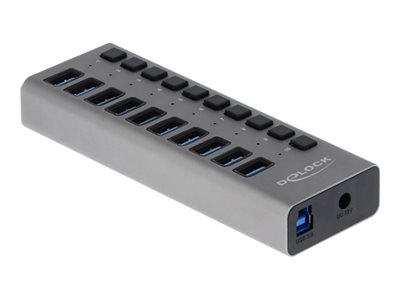Hub USB Delock Delock Externer Supeed USB Hub MIT 10 Ports + Schalter