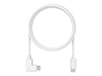 Compulocks 6ft Charge & Data USB-C to USB-C 90-Degree Cable Right Angle - USB kabel - 24 pin USB-C (M) rovné do 24 pin USB-C (M) pravoúhlý - 1.83 m - bílá - pro Compulocks BrandMe, Space Flex, Space K