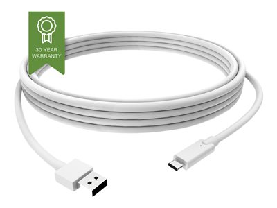 Vision - Kabel USB - USB typ A (M) do 24 pin USB-C (M) - USB 3.0 - 3 A - 1 m - bílá