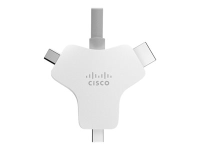 Cisco Multi-head - Kabel video / audio / data - HDMI s piny (male) do HDMI, Mini DisplayPort, 24 pin USB-C s piny (male) - 9 m - pro Webex Room Kit Mini - No Encryption and No Radio, Room Kit Pro
