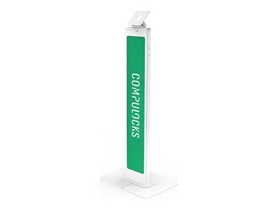 Compulocks BrandMe - Stojan - pro Displej LCD - brandable, with large base plate - bílá - velikost obrazovky: až do 32  - podlahové provedení