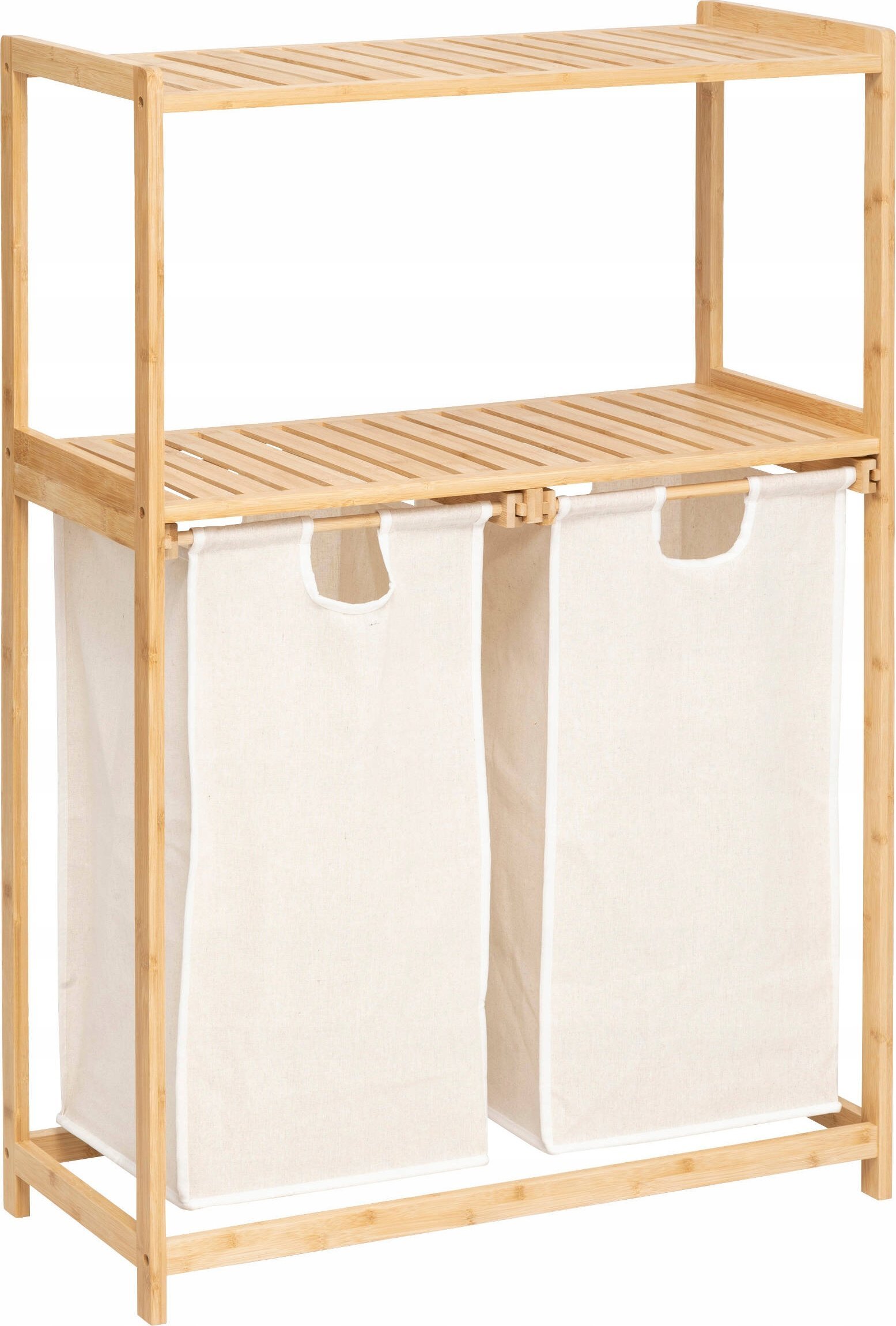 5five Bambusová police s košem na prádlo TIDY BOX, 72 x 33 x 109 cm