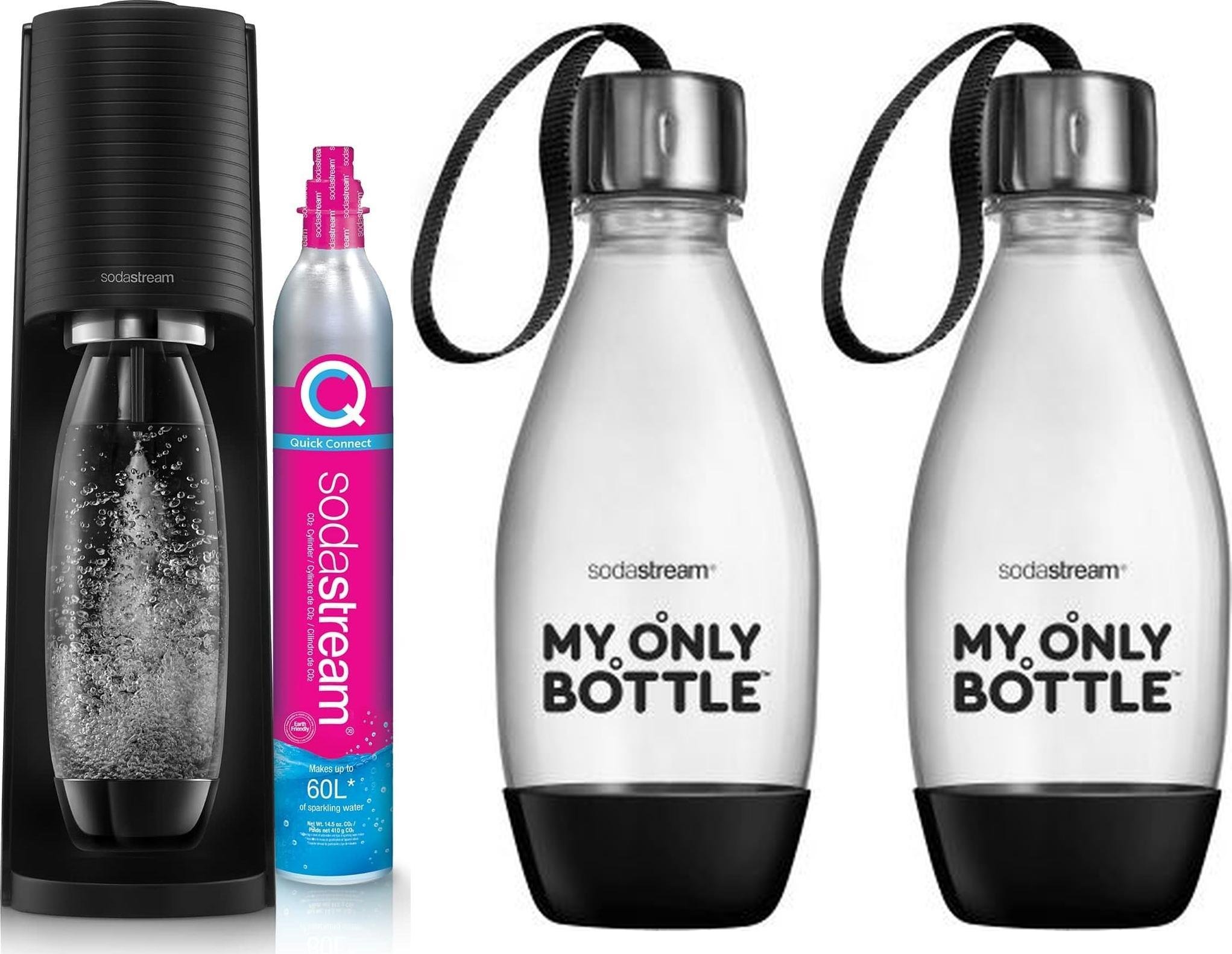 Sodastream Terra Saturator + 1 láhev + plyn Black + 2x 0,5L