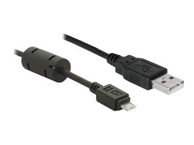 DeLock kábel USB 2.0 A samec> micro-USB B samec, ferit, 2 m