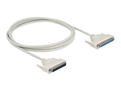 Delock - Sériová prodlužovací šňůra - DB-37 (M) do DB-37 (F) - 2 m - křídlové šrouby - béžová