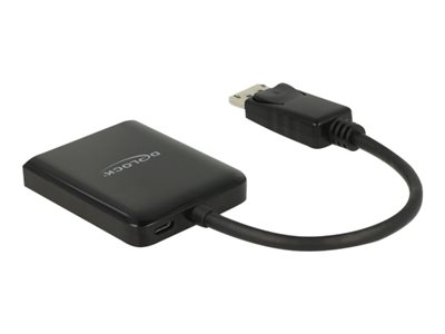 Delock DisplayPort 1.4 Splitter 1 x DisplayPort to 2 x DisplayPort MST - Rozdělovač video / audio - 2 x DisplayPort - desktop