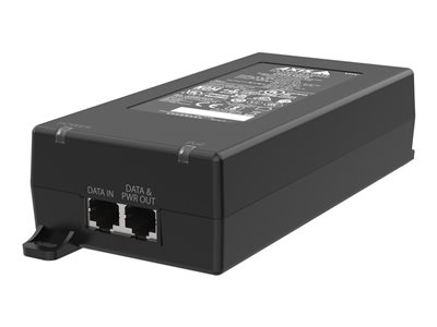AXIS TU8004 - Dávkovač energie (montáž na kolejnici DIN / externí) - střední pole - AC 100-240 V - 90 Watt - výstupní konektory: 1 - černá - pro AXIS C1410, P1385-E