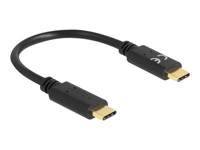 Delock - USB kabel - 24 pin USB-C (M) do 24 pin USB-C (M) - 5 A - 15 cm - černá