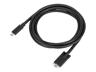 Targus - USB kabel - 24 pin USB-C (M) do 24 pin USB-C (M) šroubovací - 1.8 m - černá - pro P/N: DOCK191USZ, DOCK430EUZ, DOCK430USZ