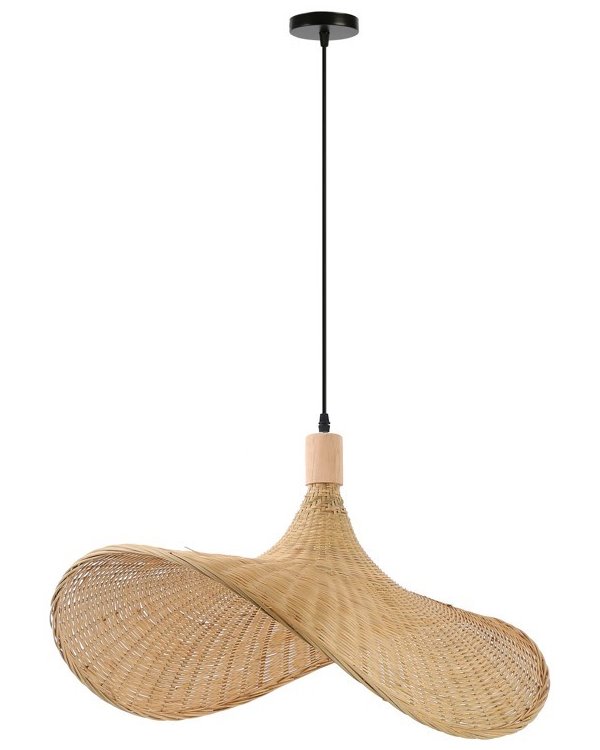 IMMAX BOHO SOMBRERO designové závěsné svítidlo D70cm, E27, přírodní ratan
