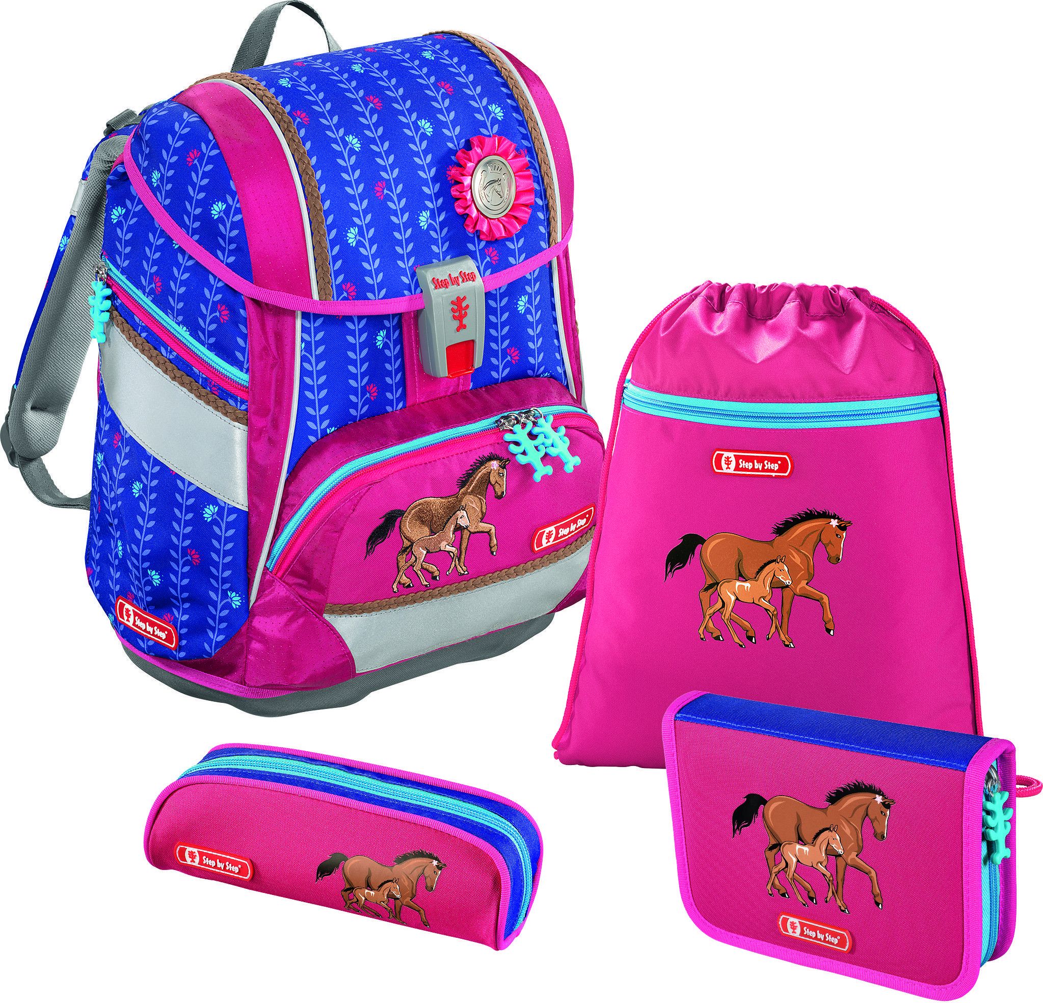 Step by Step Školní sada 2 v 1 Lucky Horses, 4 díly (138954)