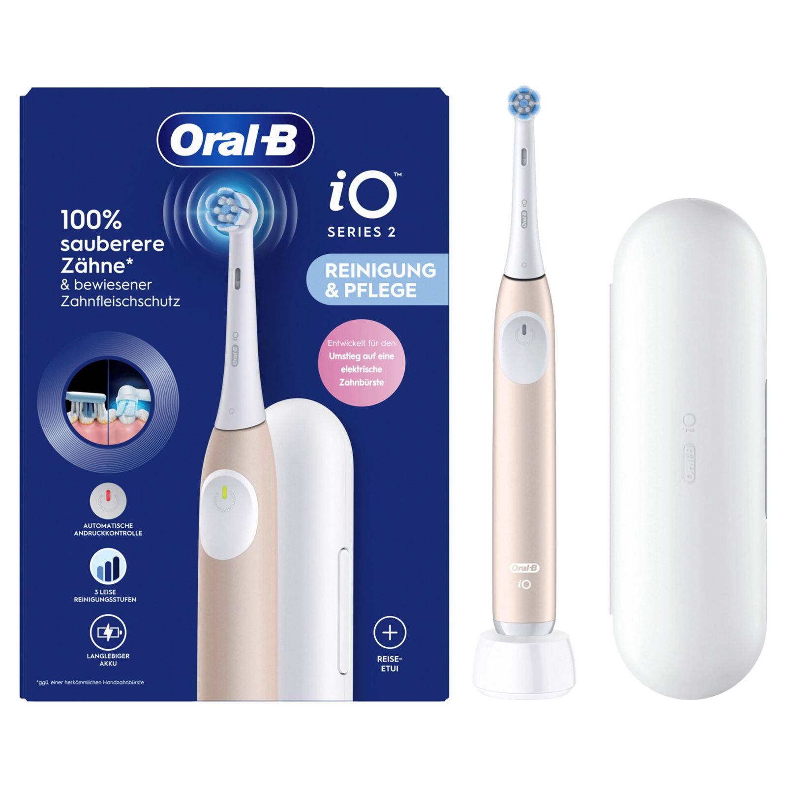 Oral-B iO Series 2 Calm Pink mit Reiseetui