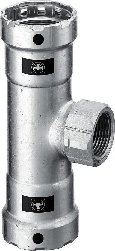 Viega T-kus 1 x 3/4 x 1 ocel / pozinkovanýTrubní spojka