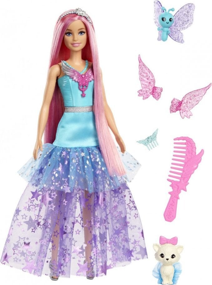 Mattel Barbie Dotek kouzelné filmové panenky se zvířátky (JCW48)