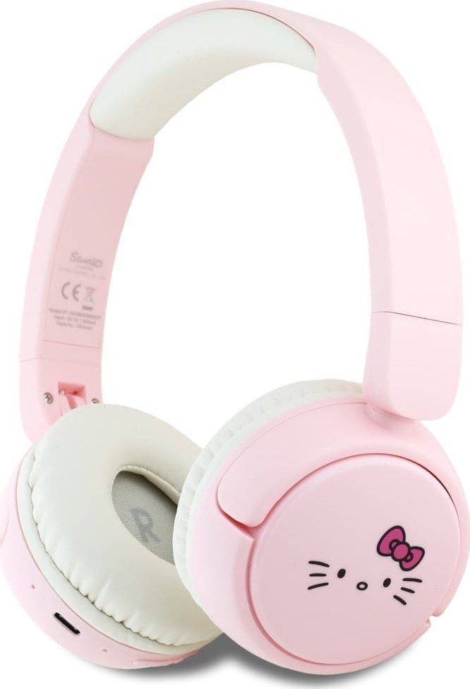 HelloKitty Bluetooth sluchátka s logem Hello Kitty růžová