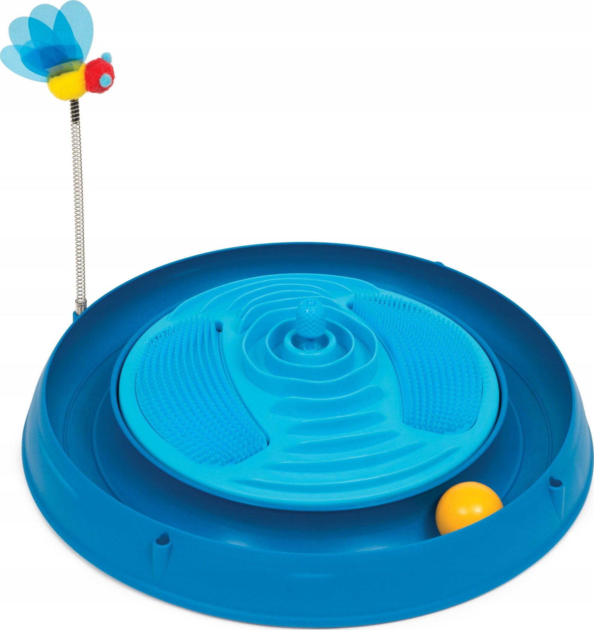 Catit Track Catit Play  n Scratch s masérem a catnipem, 4 x 36 x 39,5 cm, modrá