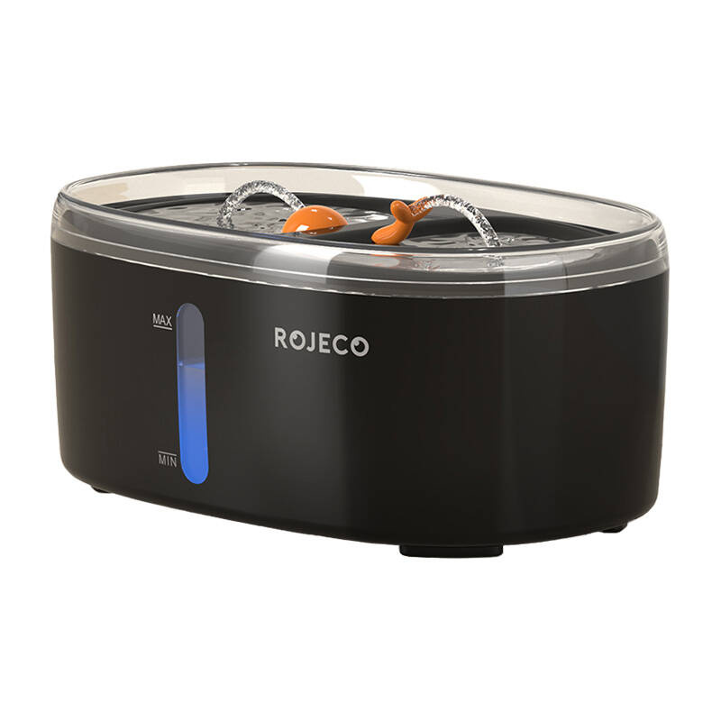 Vodná fontána pre domáce zvieratá Rojeco 2,5 l (čierna)