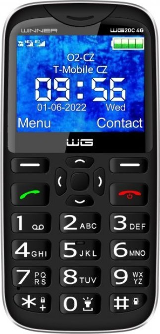 Mobilní telefon Vega WINNER GROUP WG20C 4G PHONE BLACK>