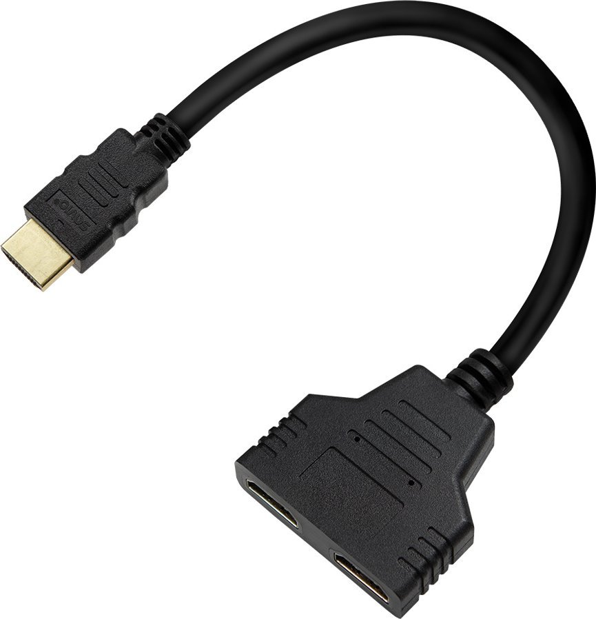 Savio Pasivní rozbočovač HDMI (M) - HDMI (F) x 2, AK-77