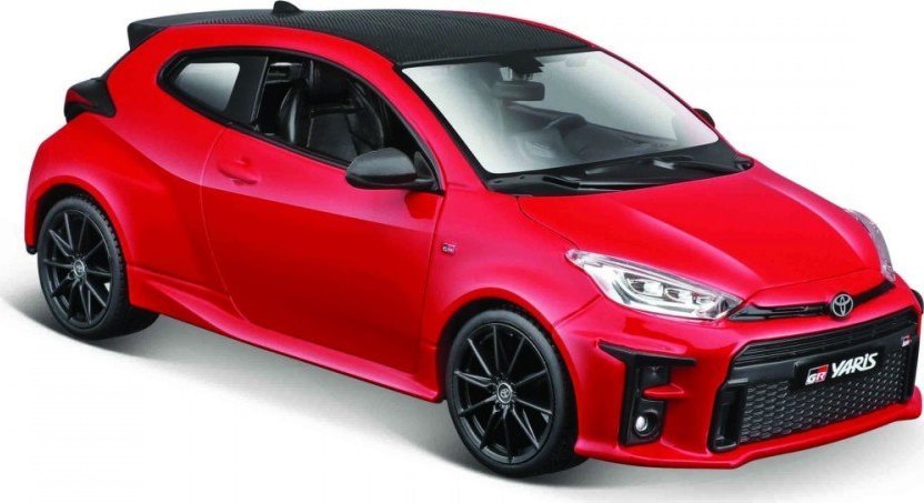 Maisto kovový model Toyota Yaris 2021 červená 1/24
