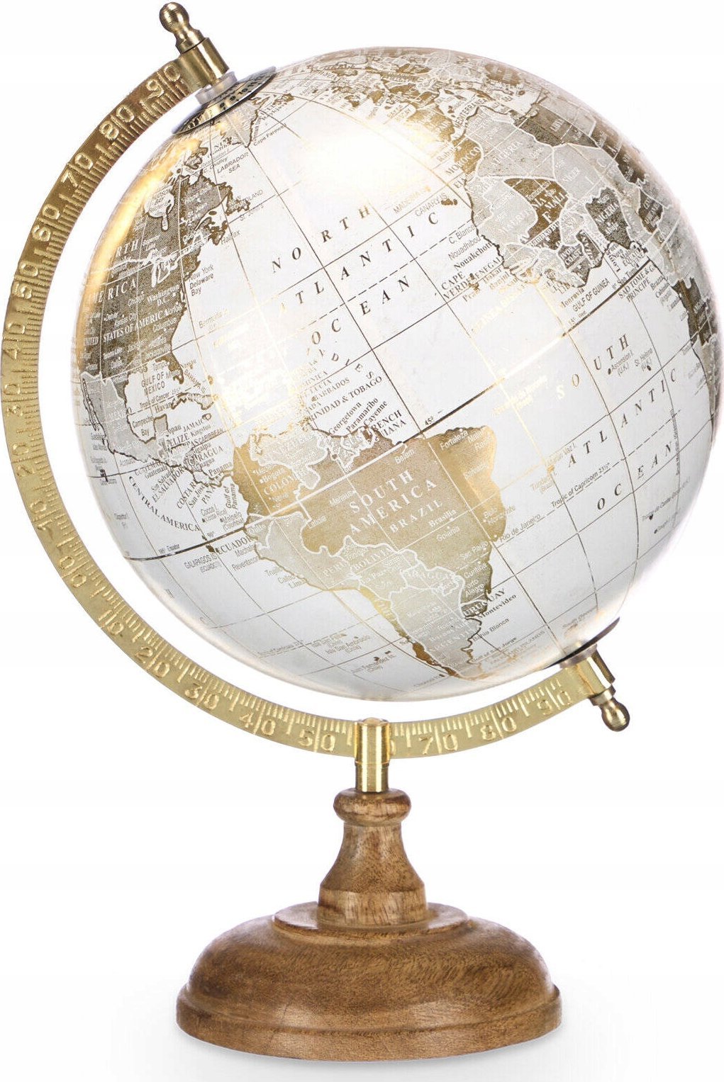 Giftdecor Dekorativní glóbus ZLATÝ Glóbus, O 20 cm
