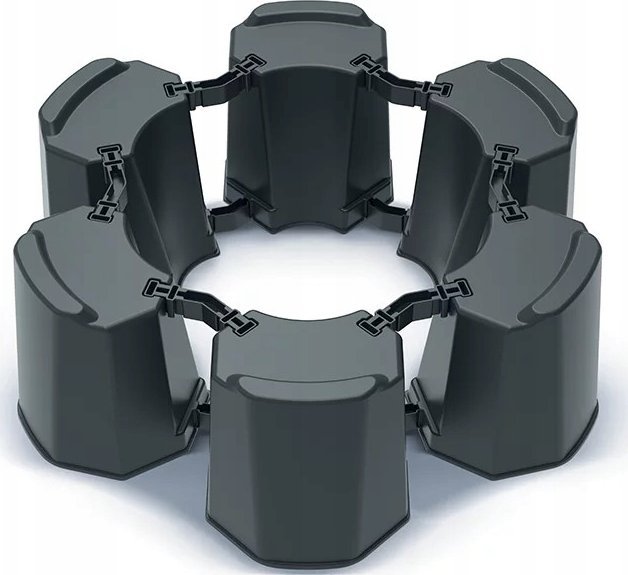 Prosperplast ZÁKLADNA PRO NÁDRŽ NA DEŠŤOVOU VODU MODULÁRNÍ 6 ZÁKLADNÍCH ANTRACITOVÁ