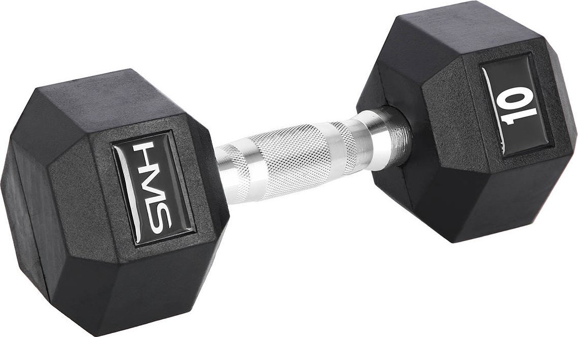 Dumbbelll 10 kg HMS HEX-PRO 10