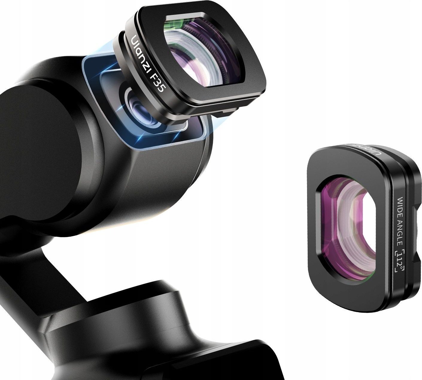FILTER Wide Angle Lens Širokoúhlý objektiv pro DJI OSMO POCKET 3 / ULANZI / F35