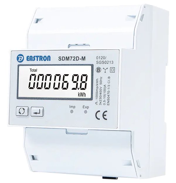 Eastron SDM72D-MID, multifunkční elektroměr, třífázový, 100A