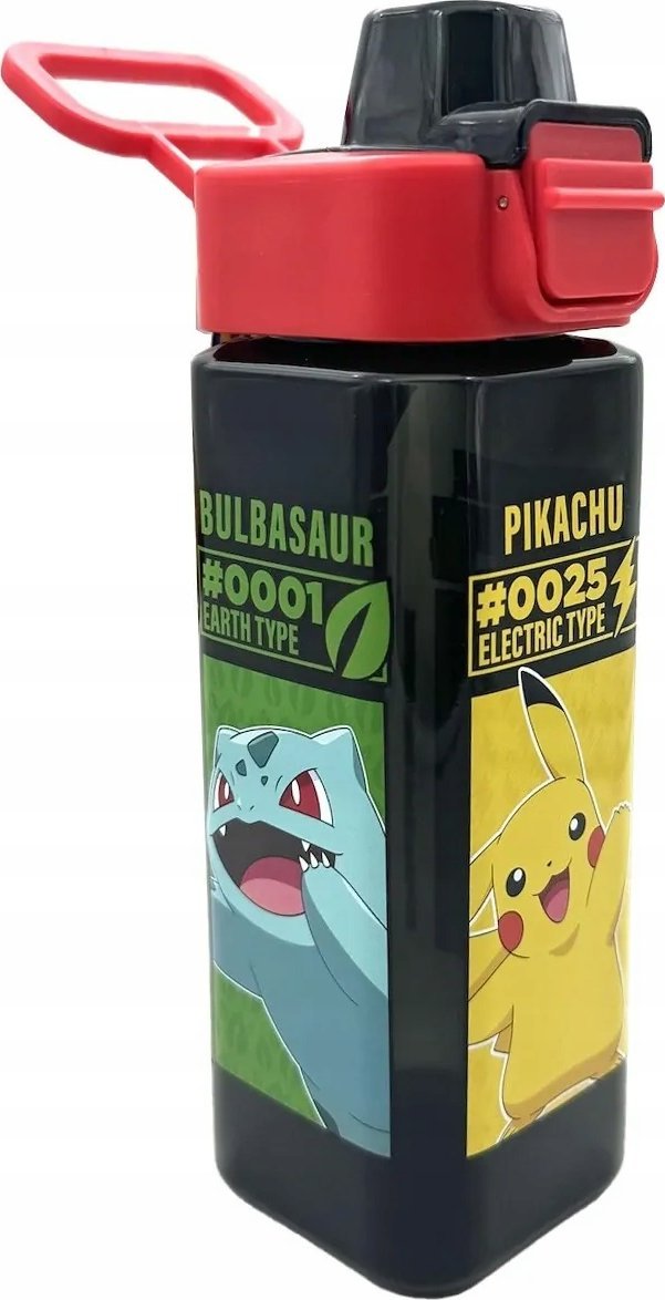 Kids Euroswan Dětská láhev na vodu Euroswan Square 500ml PP Pokemon PK00020 mix cena za 1 ks