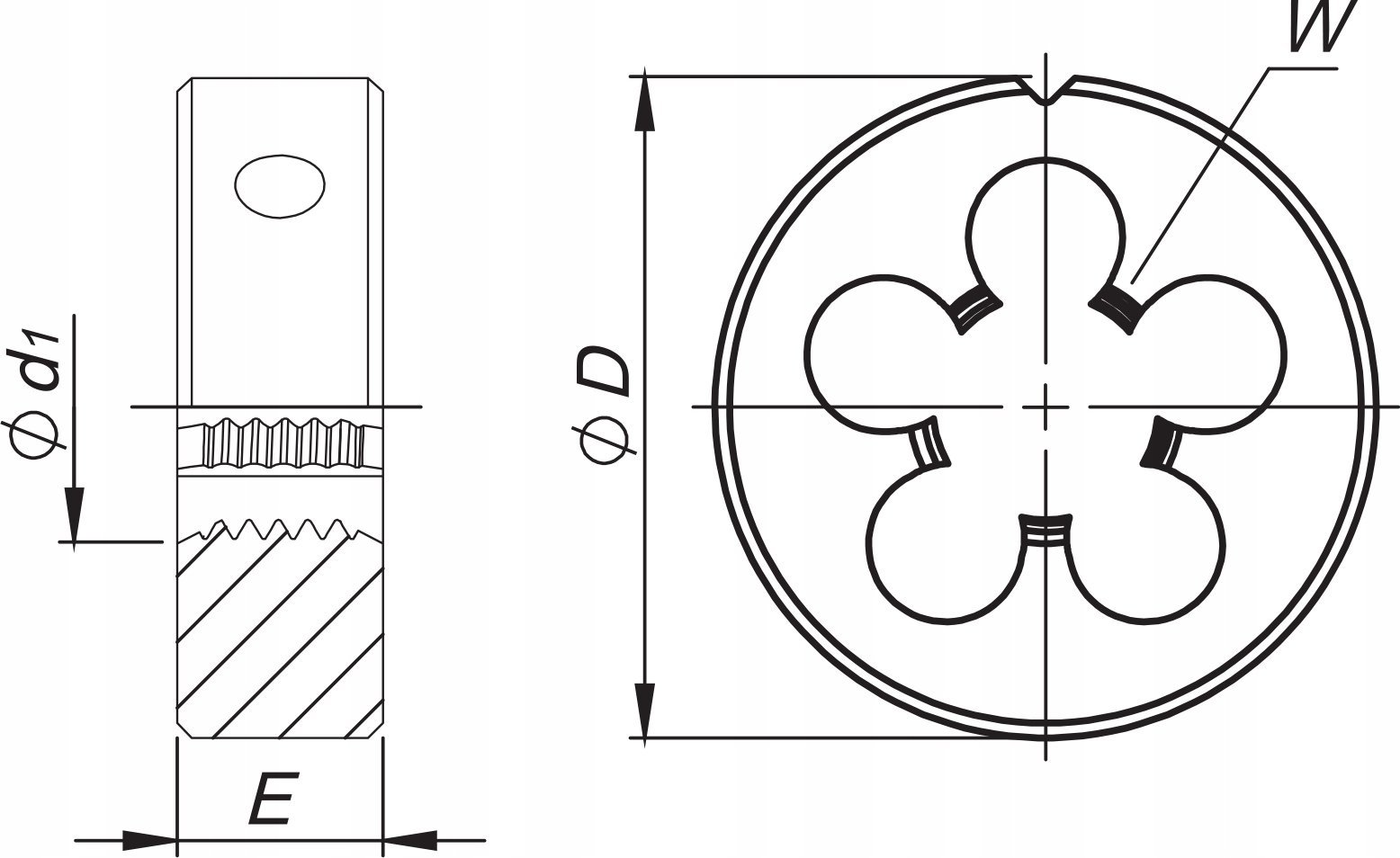 Ventilátor DIE UNF 1 -12 DIN-22568 (2A) HSS 800 - N1-121001-4239