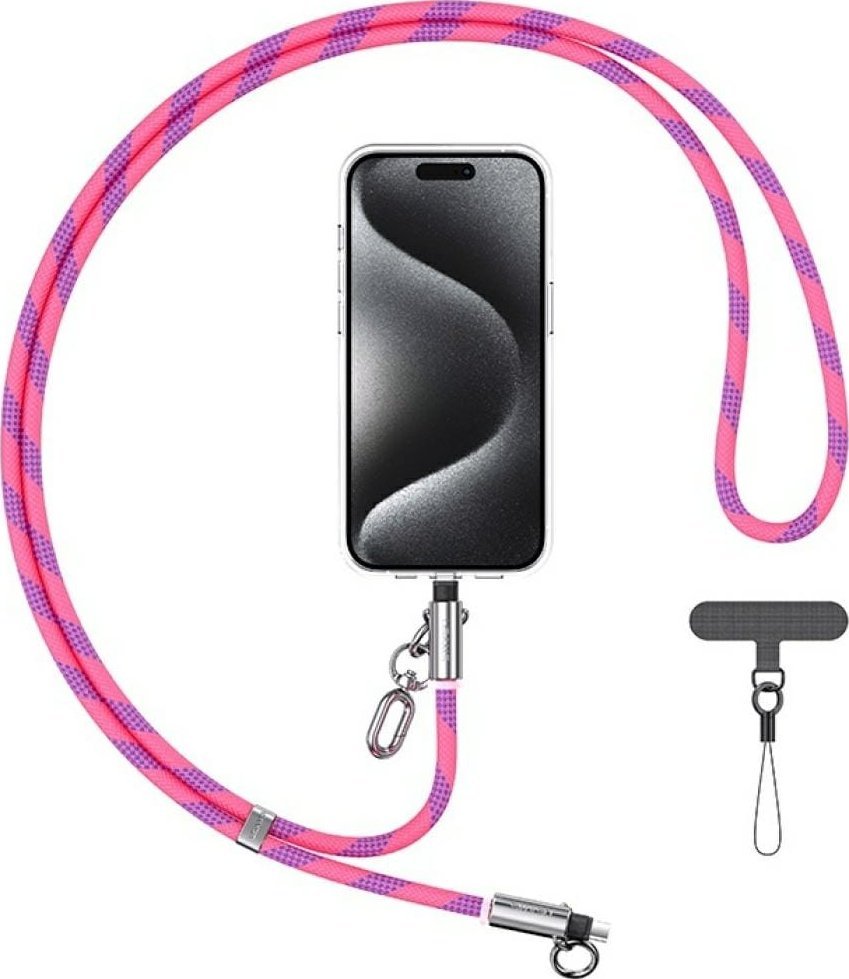 Usams Nabíjecí kabel SJ746 30W USB-C na Lightning s poutkem 1,2 m, růžový