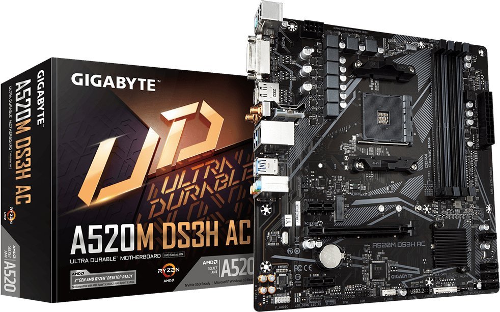 GIGABYTE GiBy A520M DS3H AC, základní deska