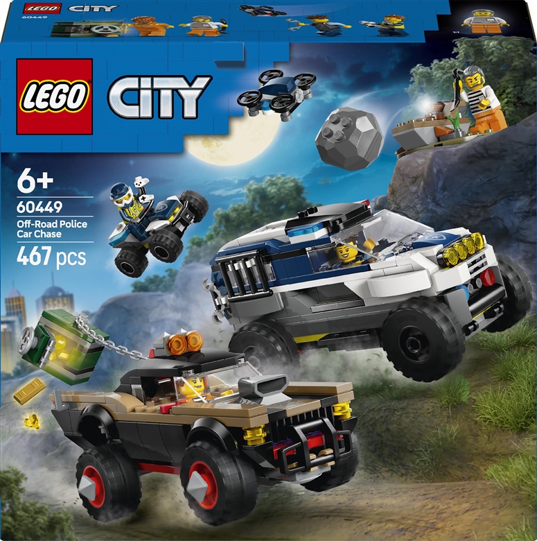 LEGO® City Off-Road policejní automobilová honička 60449, 467 ks.