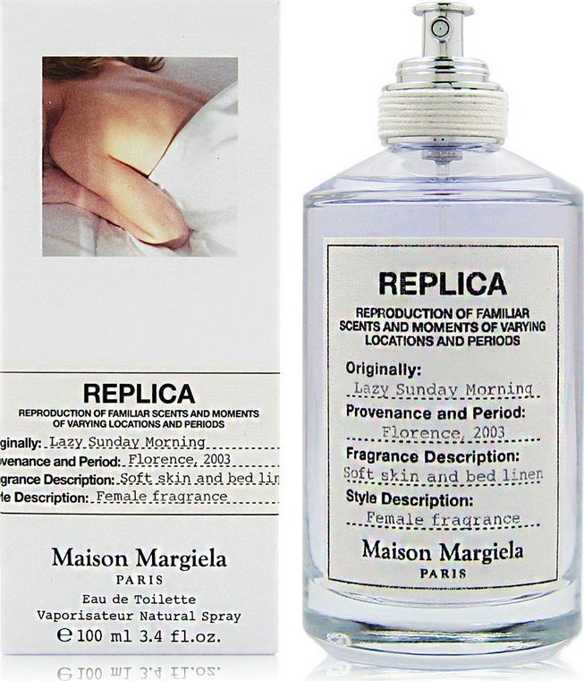 Alkotest Maison Margiela Replica Lazy Sunday Morning Edt Fl100ml, Unisex, 100 ml, Jednorázová lahev, Aldehyd, Konvalinka, Hruška, Kosatec, Pomerančový květ, Růže, Pačuli, Bílé pižmo