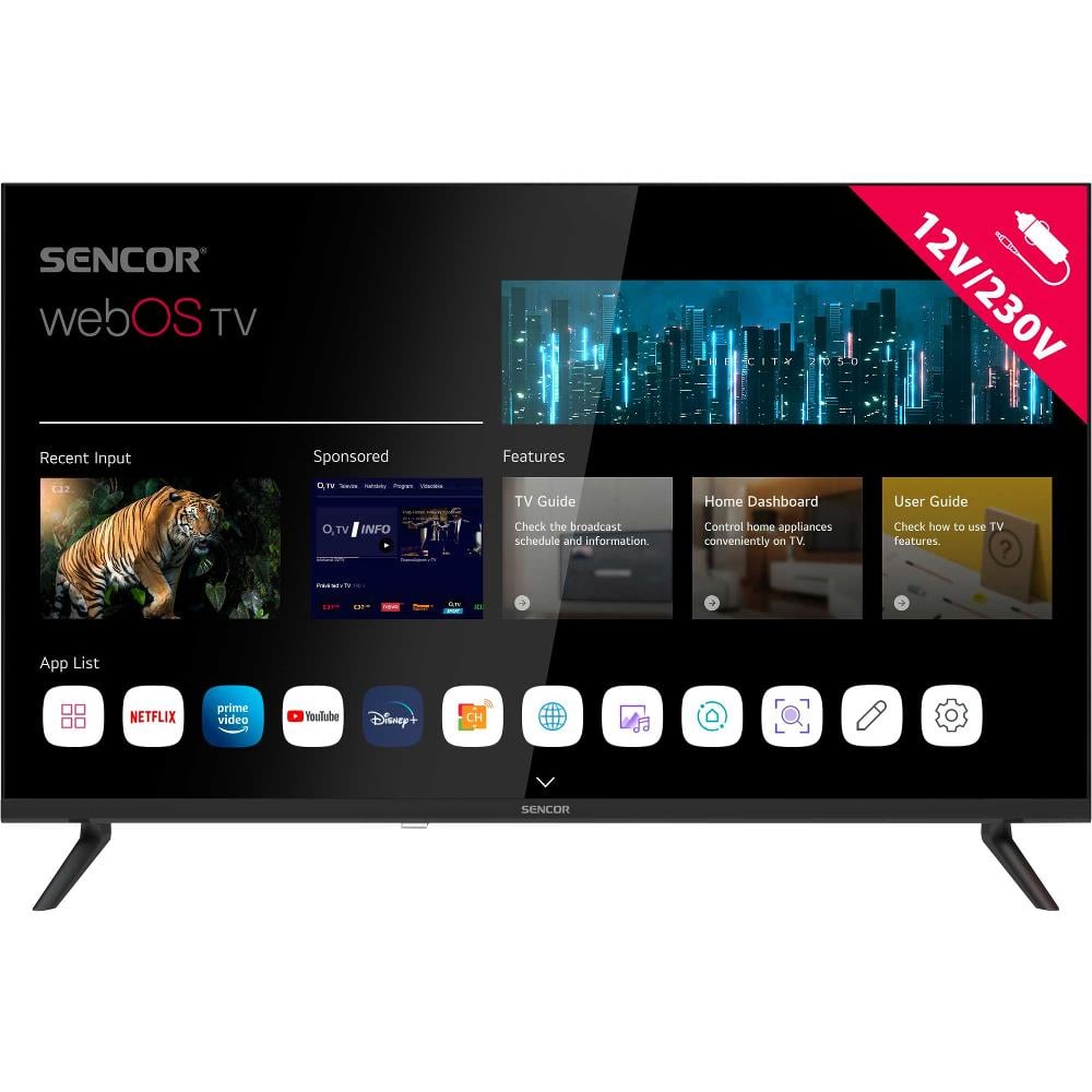 Sencor 32palcový Smart webOS TV LG 12/240V SLE 32S830WB Wi-Fi BT5.0