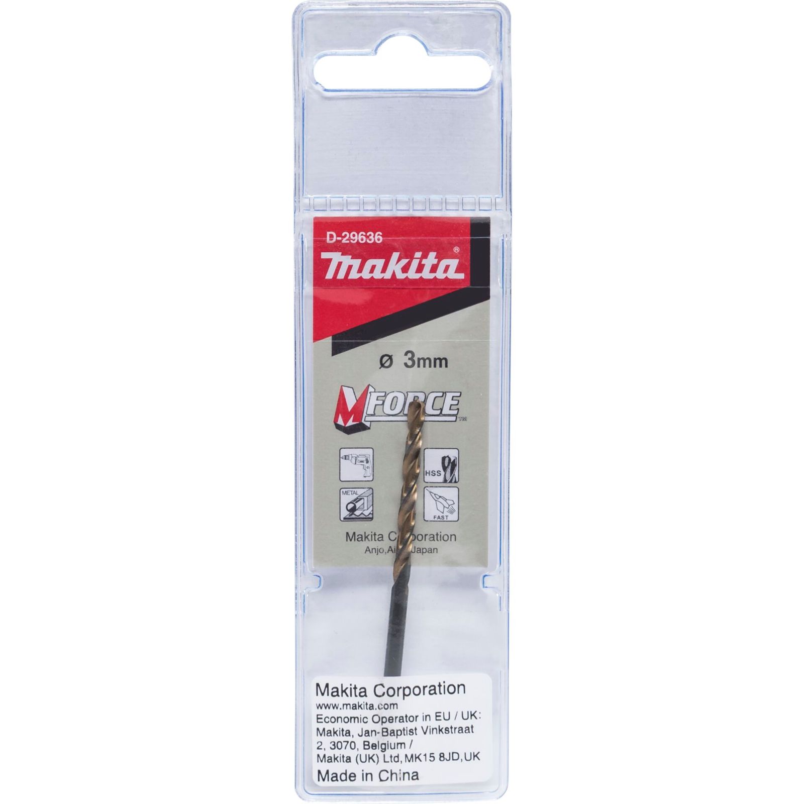 Makita M-FORCE Bohrer HSS 3.0x61mm