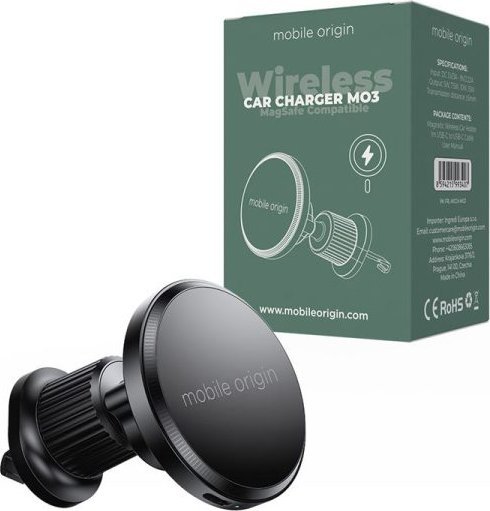 Mobile Origin Wireless Car Charger MO3 MagSafe Compatible - Black