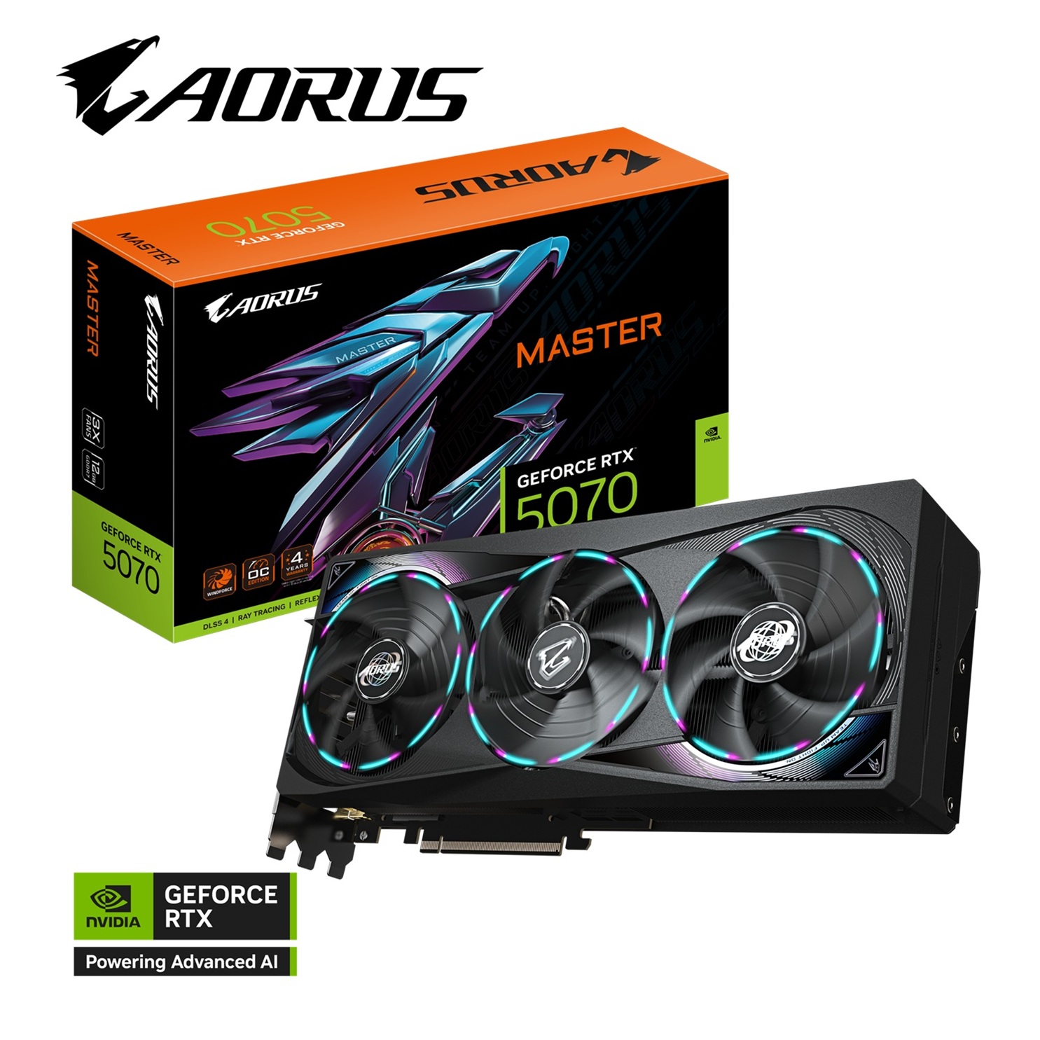 Gigabyte GeForce RTX 5070 AORUS MASTER 12GB
