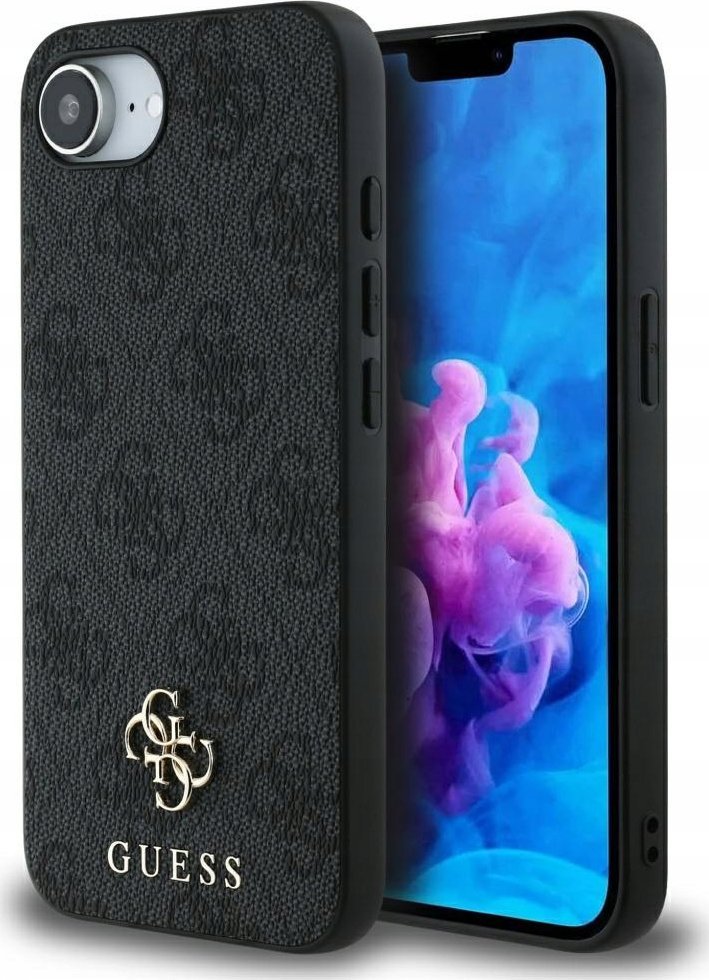 Guess Pouzdro 4G Small 4G a Classic MagSafe pro iPhone 16e černé