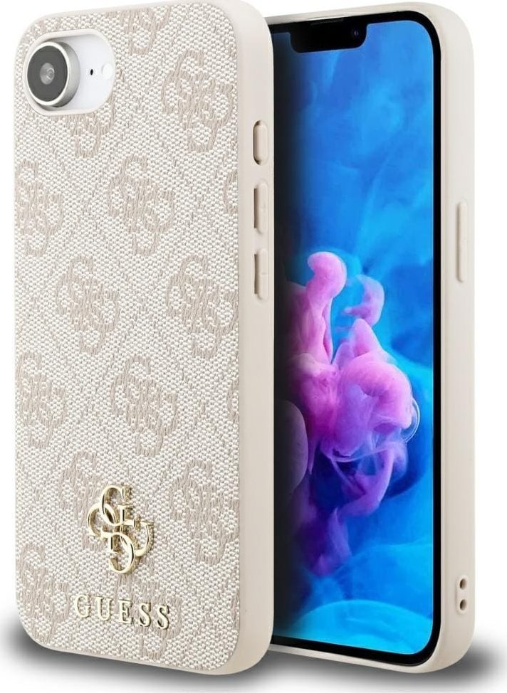 Guess Pouzdro 4G Small 4G a Classic MagSafe pro iPhone 16e růžové